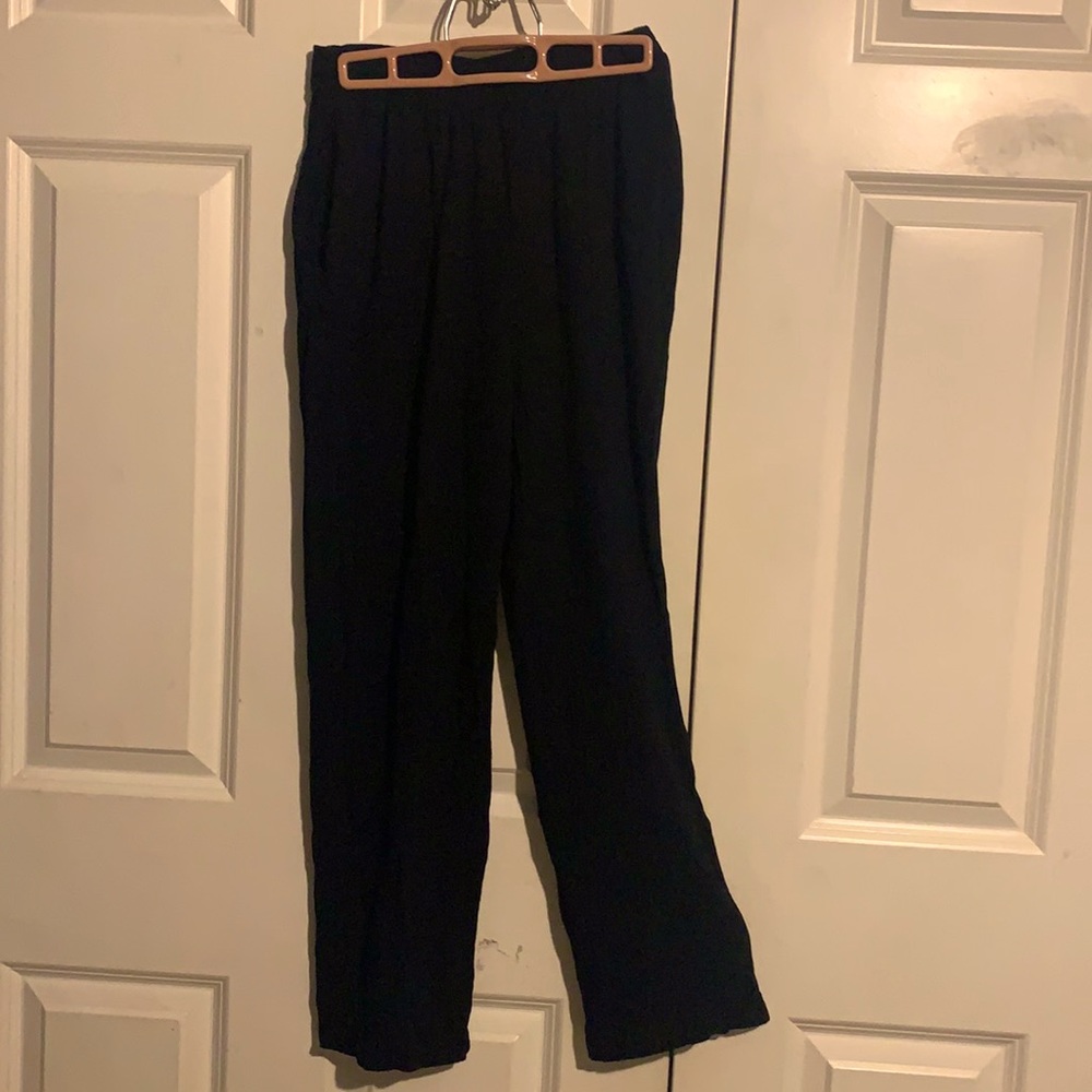 Black flowy hippie pants with POCKETS!